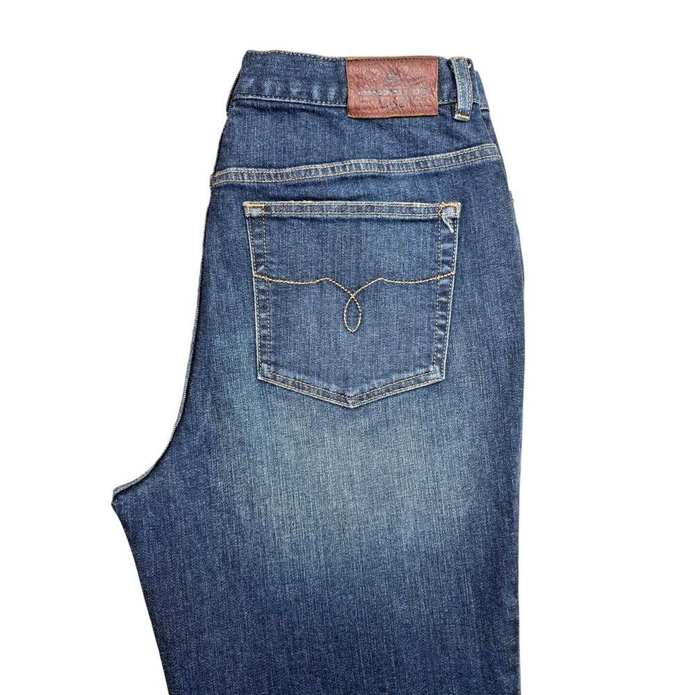 LRL Lauren Jeans Co. Women's Straight Leg Cotton Blend Jeans – Medium Wash Sz 12